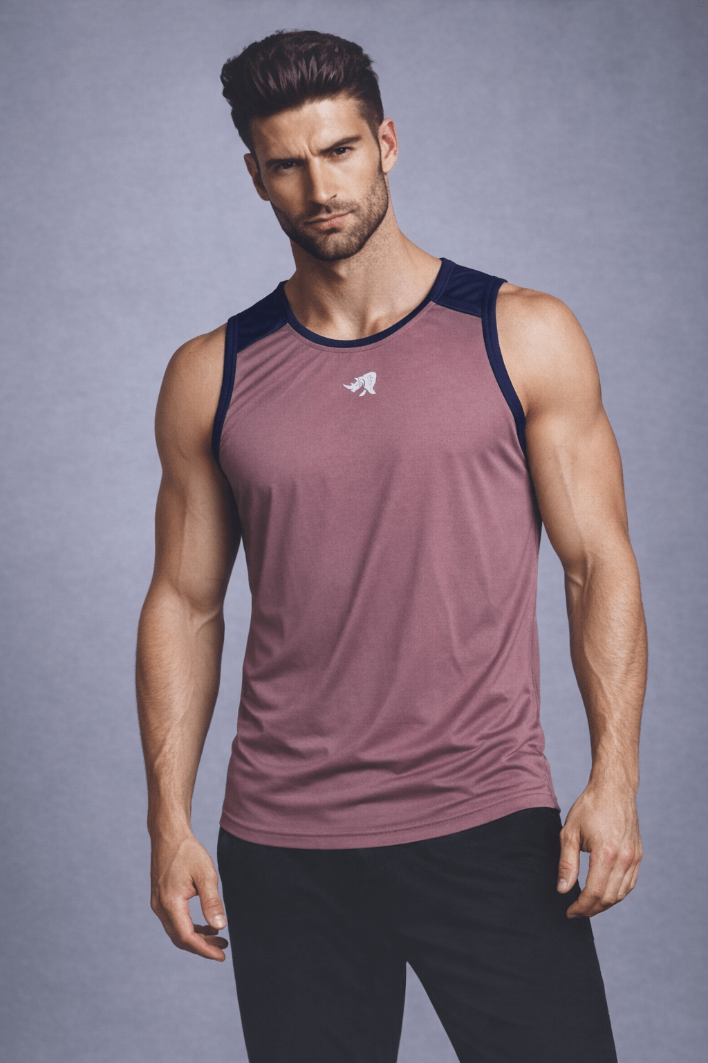Men Solid Slim Fit Scoop Neck Sports Innerwear Vest with RHYNOMAX COOL+ (Maroon)
