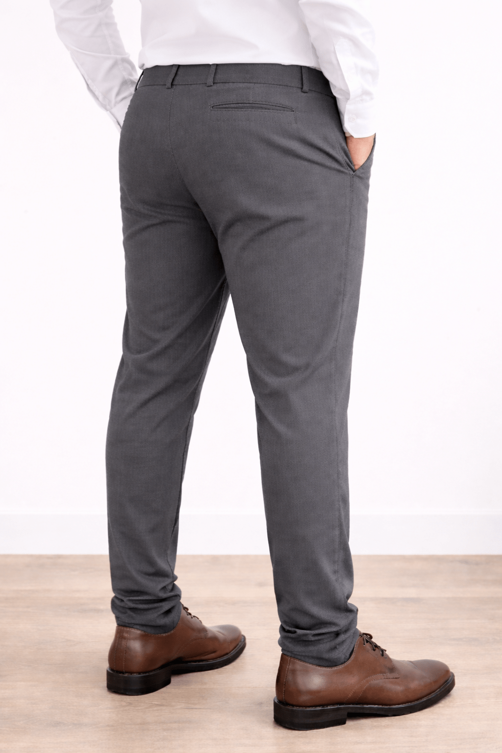 Second image of Premium Lycra Formal Pant for Men, All-Day Comfort