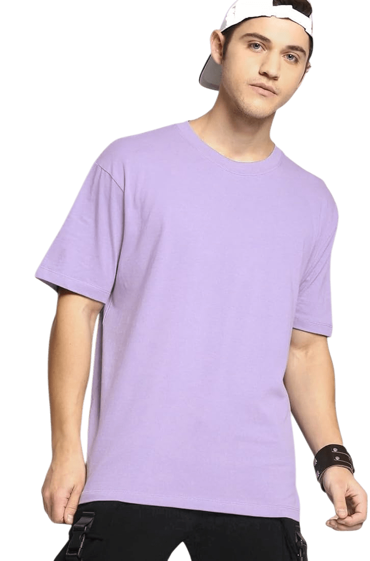 Oversize Fitness T-Shirt Unisex | Heavy Cotton | Relaxed Fit | Gym & Streetwear Essential (Purple)