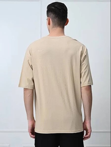 Second image of Oversize Fitness T-Shirt Unisex | Heavy Cotton | Relaxed Fit | Gym & Streetwear Essential (Peach)