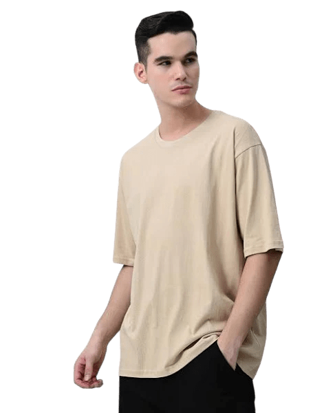 Oversize Fitness T-Shirt Unisex | Heavy Cotton | Relaxed Fit | Gym & Streetwear Essential (Peach)